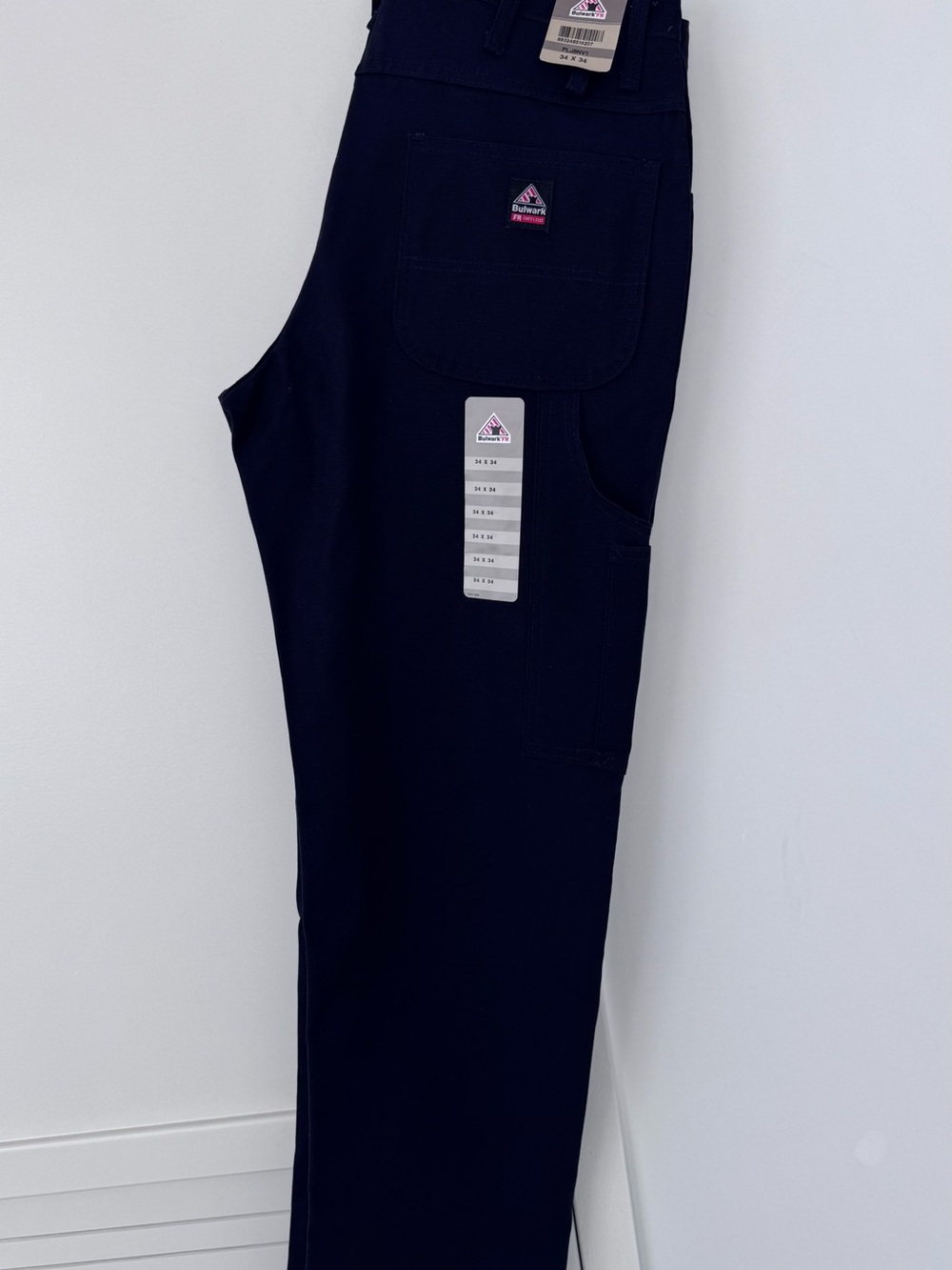 Ben Davis Men's Navy Cargo Work Pants with Utility Pockets